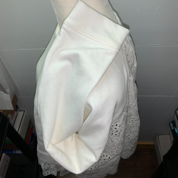 SEA New York Dasha Combo Sweater White Small NWOT - Picture 6 of 9